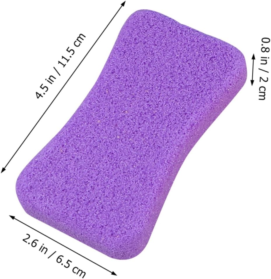 6pcs Pumice Stone for Feet Dead Skin Remover and Exfoliating Rubbing Tool Durable Pu Material Random Colors Foot Care for Soft Skin