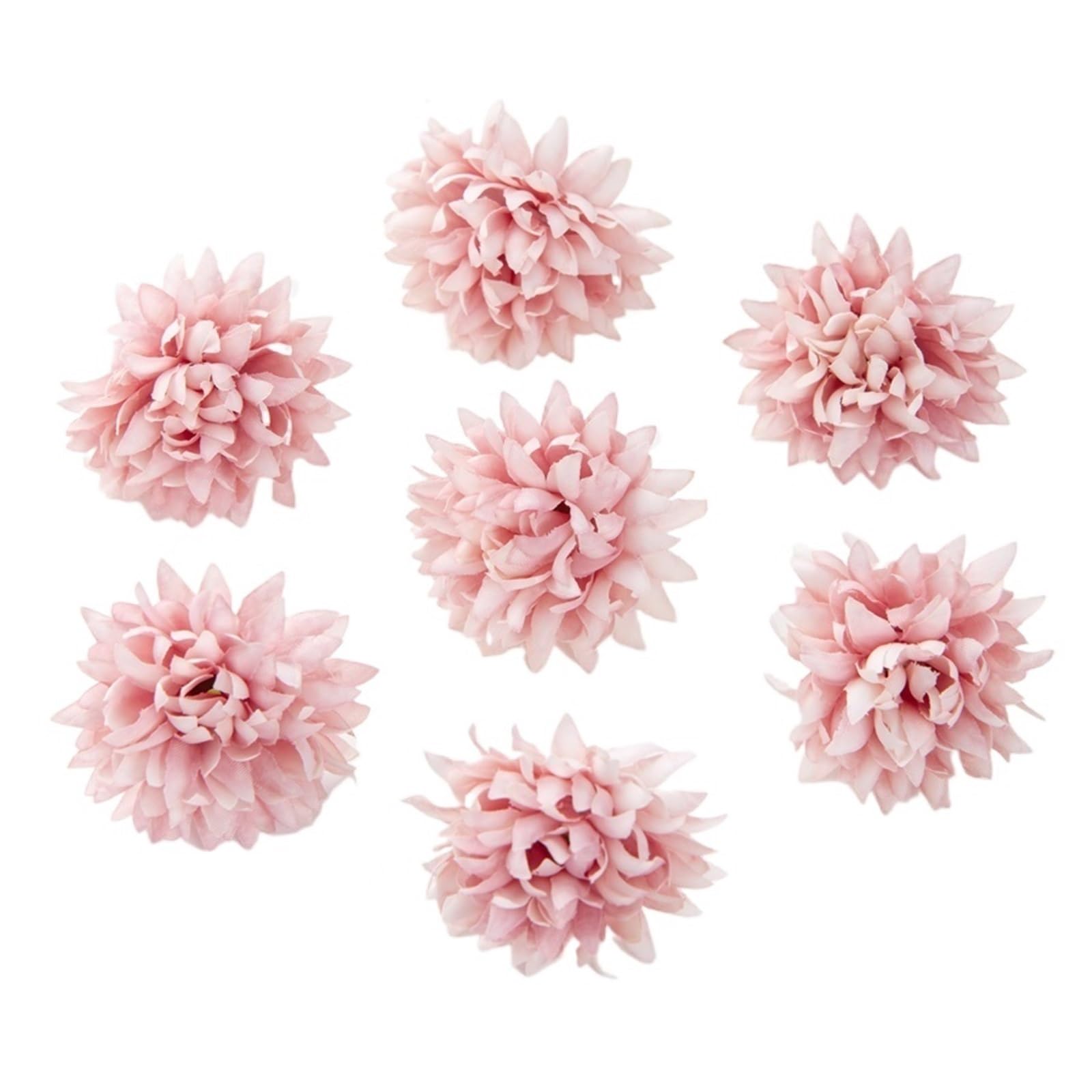 WEKONUMEX Artificial Flower Heads, Artificial Flower Heads Multicolor Pack Of 10 For Crafts And Decor(Roze)