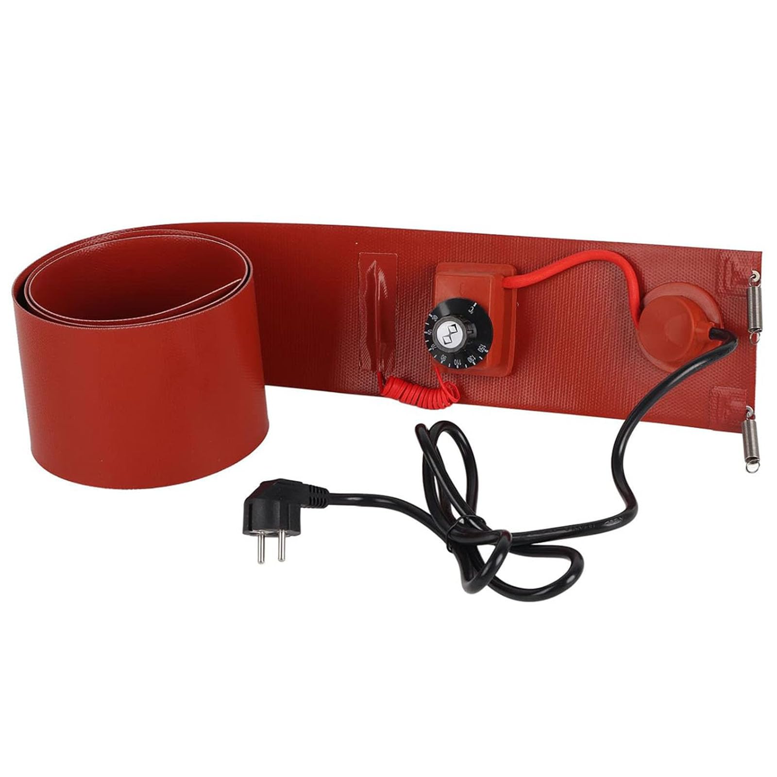 Calentador de Tambor de Metal Silicona 200L 1000W 30-150 ℃ 125 mm x 1740 mm Almohadilla térmica para Calentador de Barril, Calentador de Barril, Banda calefactora de Tambor