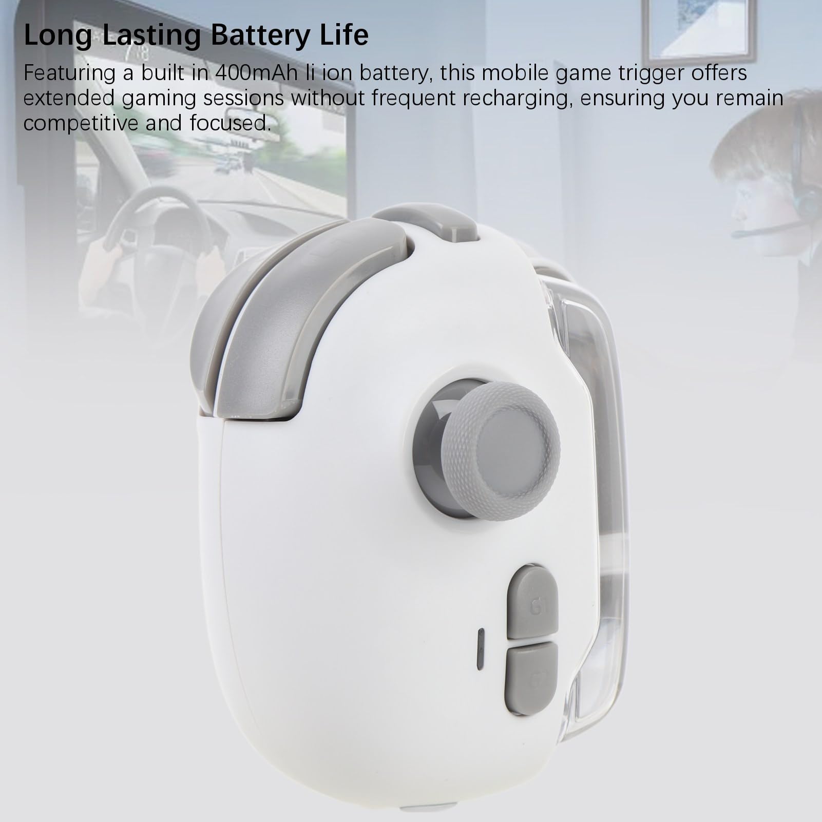 Mobile Game Controller, Bluetooth Wireless Macro Recording Gamepad with Phone Triggers, Compatible with iOS and Android Smartphones, App Support for Video Games
