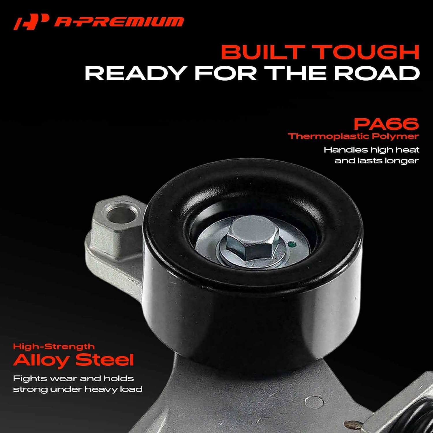 A-Premium Belt Tensioner Assembly with Pulley Compatible with Toyota, Scion image 3
