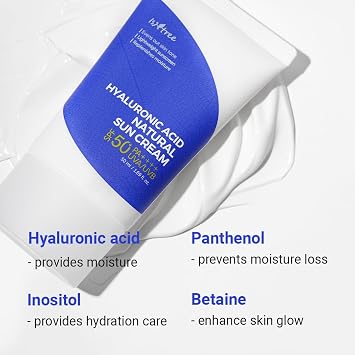 Hyaluronic Acid Natural Sun Cream Moisturizing Sunscreen