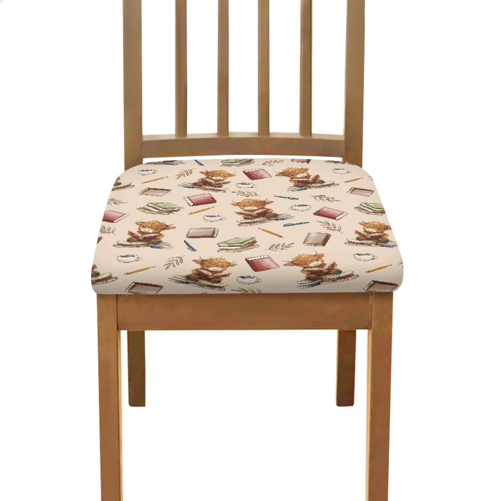 Fundas Sillas Vaca Cojines para Sillas Comedor Elásticas, Funda De Silla Extraíbles Y Lavables, Protectores De Asiento para Banquetes, Cocinas, Fiestas.