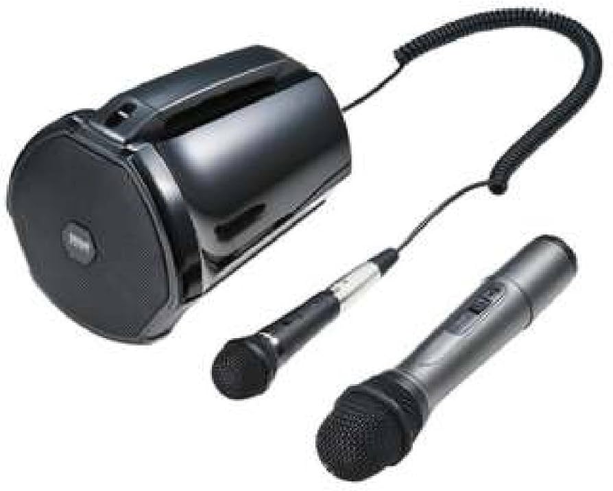 Amazon | サンワサプライ ワイヤレスマイク付き拡声器スピーカー MM