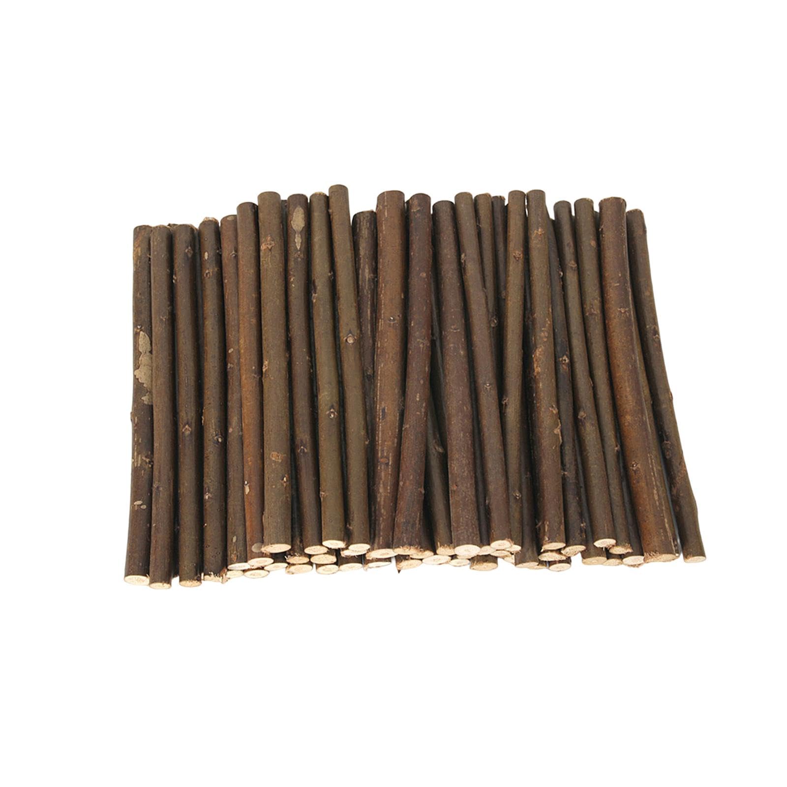 Amazon｜TISHITA 50 個の木製小枝クラフト小枝装飾品素朴なカード作成