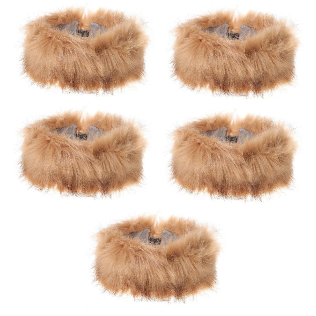SOIMISS 5pièces Bandeau Fausse Pour Femmes Cache-oreilles Chaud Et Élégant Accessoire De Mode Hiver