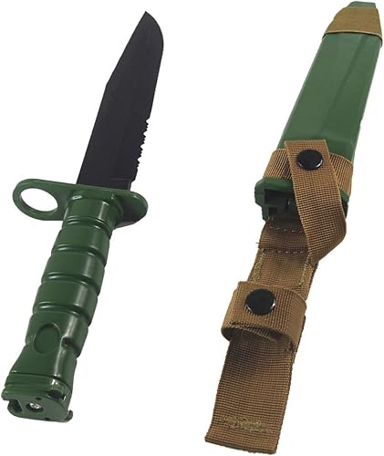 Vista 9 de Cuchillo bayoneta Toonol de plástico para entrenamiento táctico con vaina