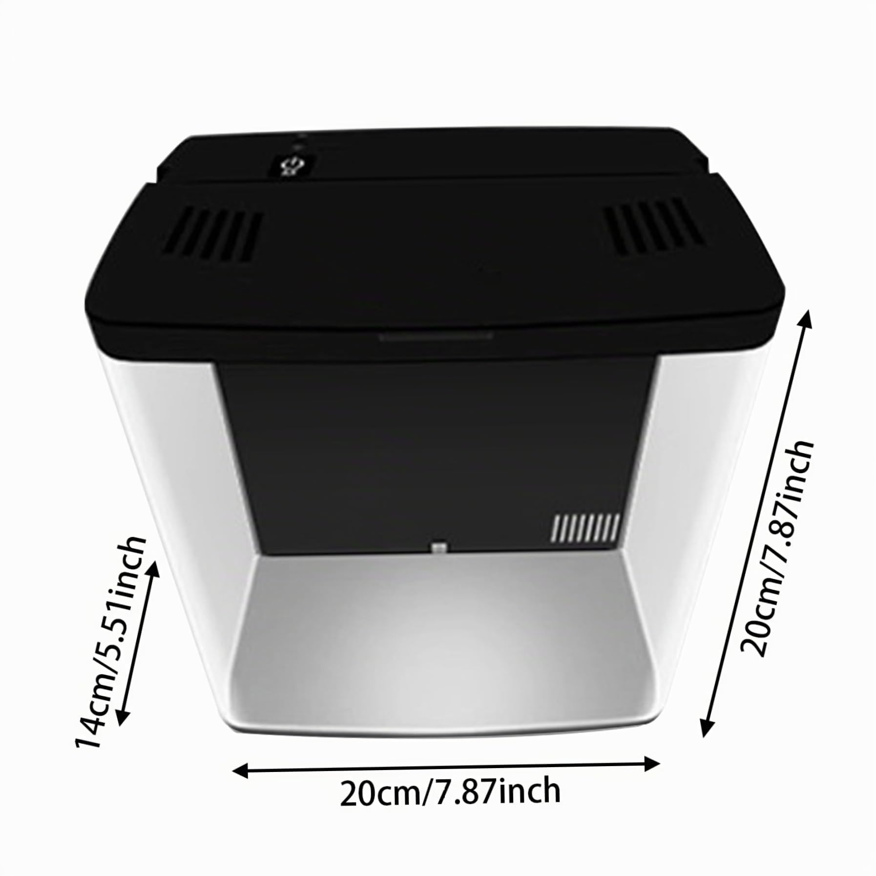 Acuarios de pescado Betta, tanque de pescado 1.3 galones Tanque de acuario de acuario pequeño con filtro de 3 capas y luz LED, tanque de escritorio de autolimpieza para camarones, peces de oro, negro