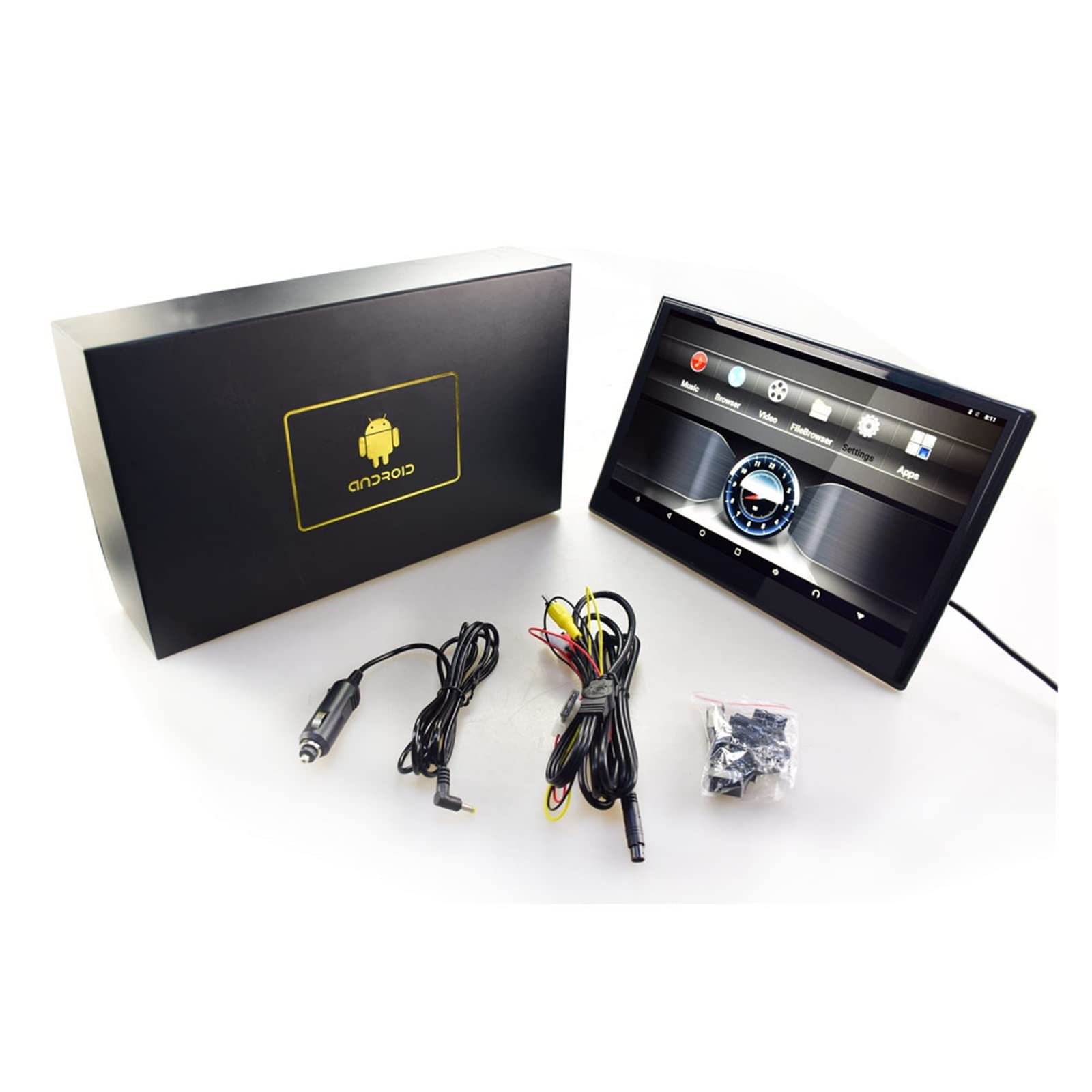12,5 Pollici IPS Touch Car Poggiatesta Monitor 4K Video Player Gioco Telecomando IR AV FM USB RAM 2G / 32GB Rom(1 pc)