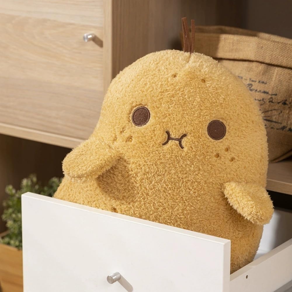 9.8 Inch Potato Plush Toy Pillow,Soft Stuffed Food Potato Plushie Pillow Toys Doll Decorative Throw Pillows for Kids Boys Girls Birthday Xmas Gift