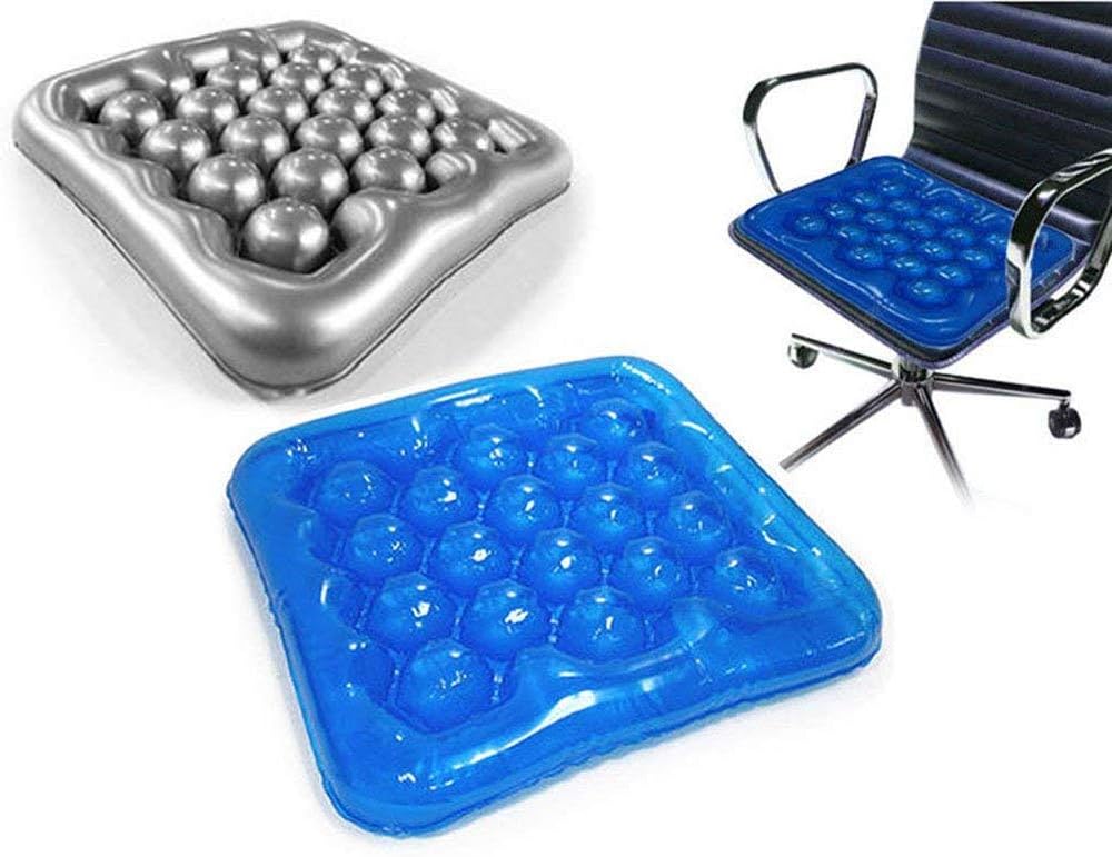 (Gray Color) Inflatable Wheelchair Driver Car Cushion Preventing Bedsore Office Driver Seat Cushion