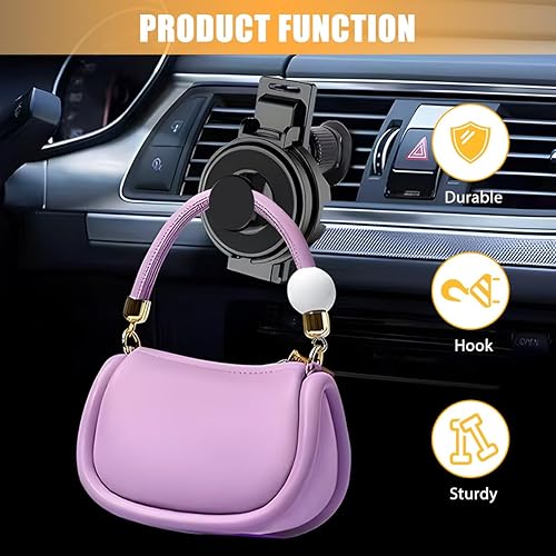 Miniatura 3 de Soporte para taza de ventilación de automóvil, adaptador extensor de bebida plegable a prueba de golpes para salida de aire del vehículo con base,