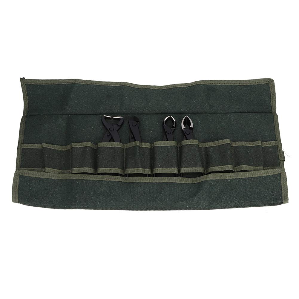 Lybunair 4pcs Multifunctional Bonsai Garden Plant Scissors Set with Storage Bag