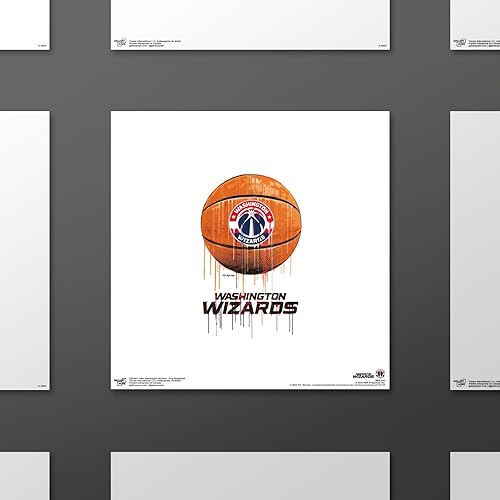 Miniatura 2 de Trends International Gallery Pops NBA Washington Wizards - Arte de pared de baloncesto por goteo, versión sin marco, 12 x 12 pulgadas