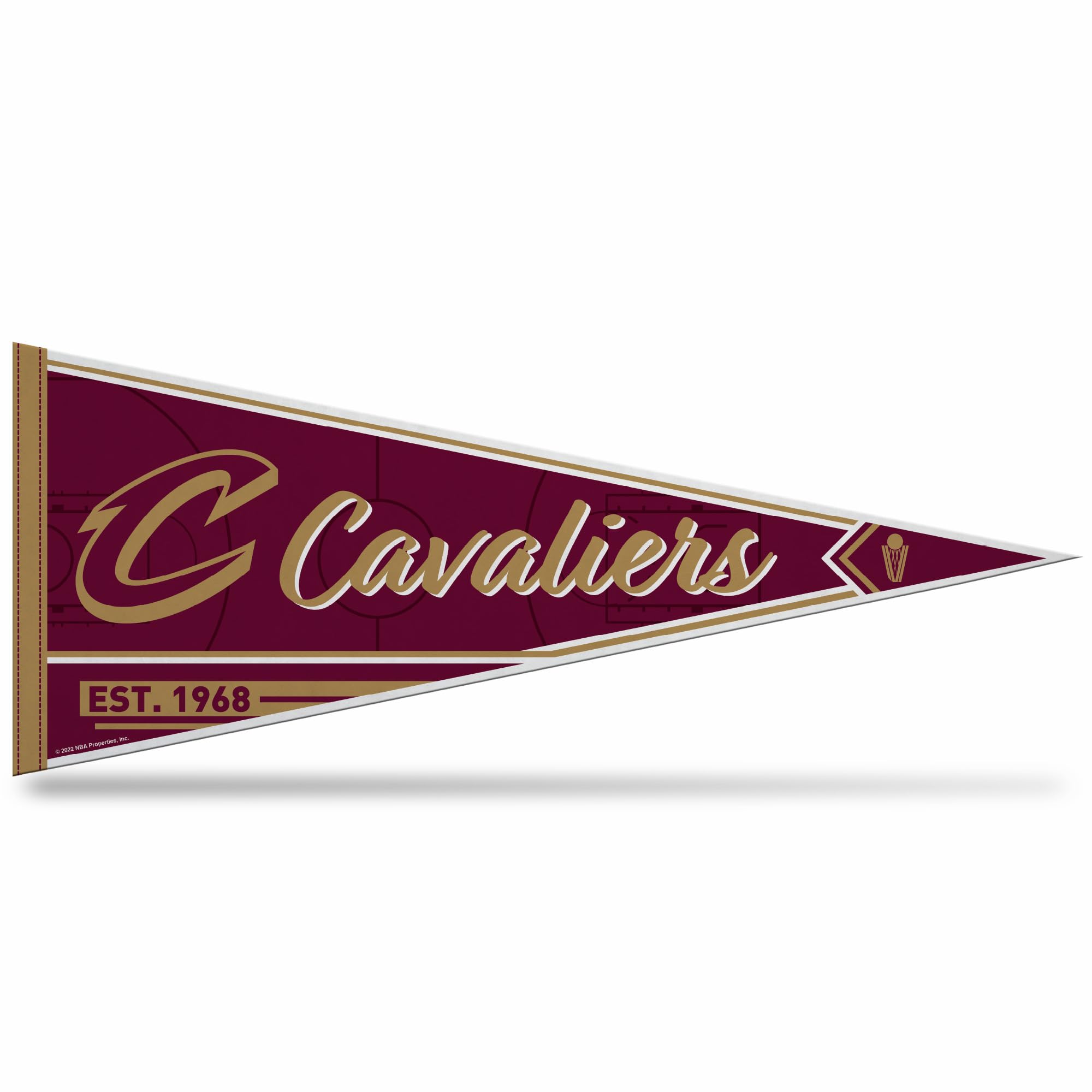 Rico Industries NBA Basketball 12" x 30" Felt Wall Décor Pennant - Great for Home/Bed Room/Man Cave Décor