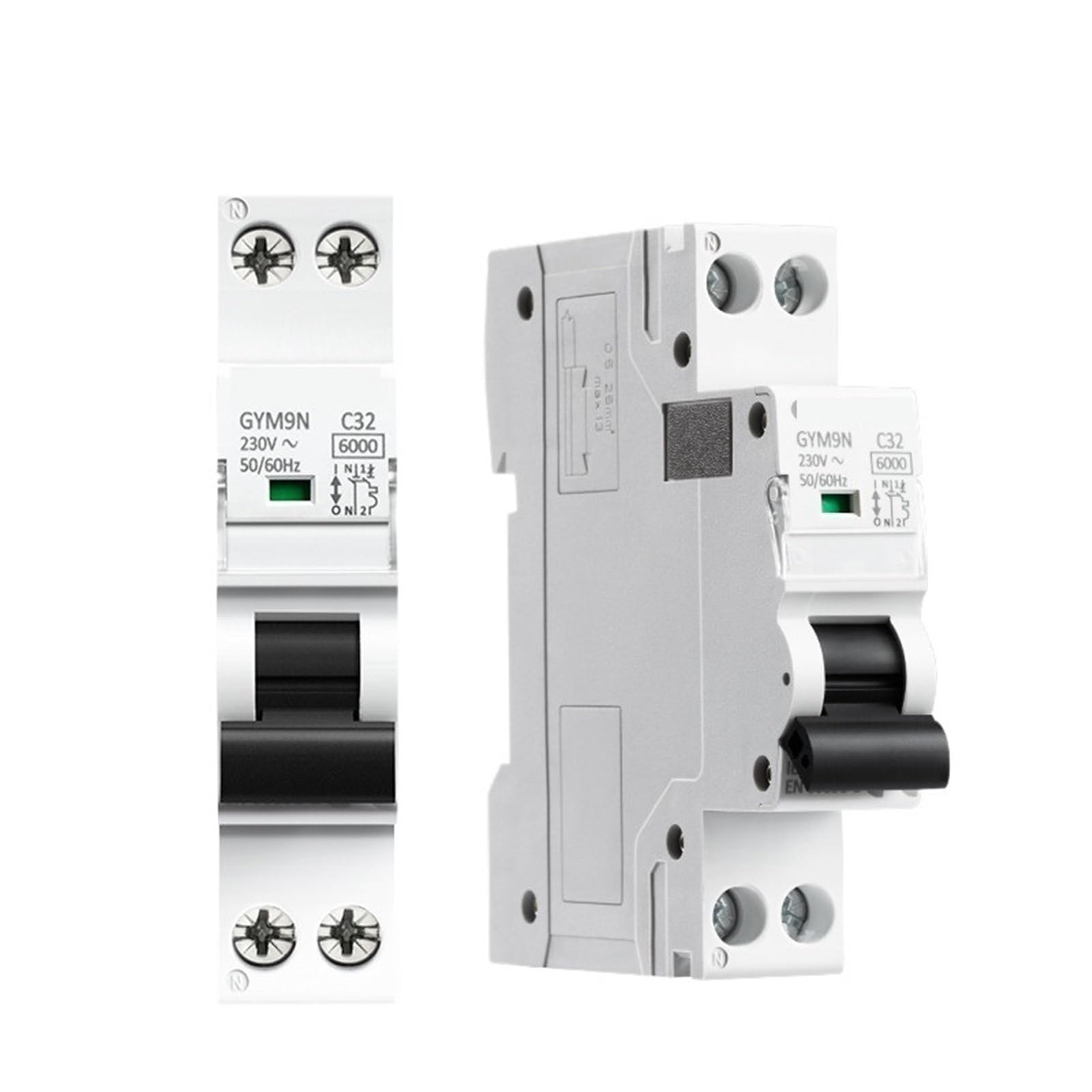 Disjoncteur monophasé 1P+N DPN 6A Courbe C 220V pour tableau électrique