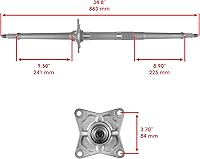 Vista 2 de Caltric Eje de rueda trasera compatible con Honda Trx450Er Trx450 Er 2006 2007 2008 2009-2014