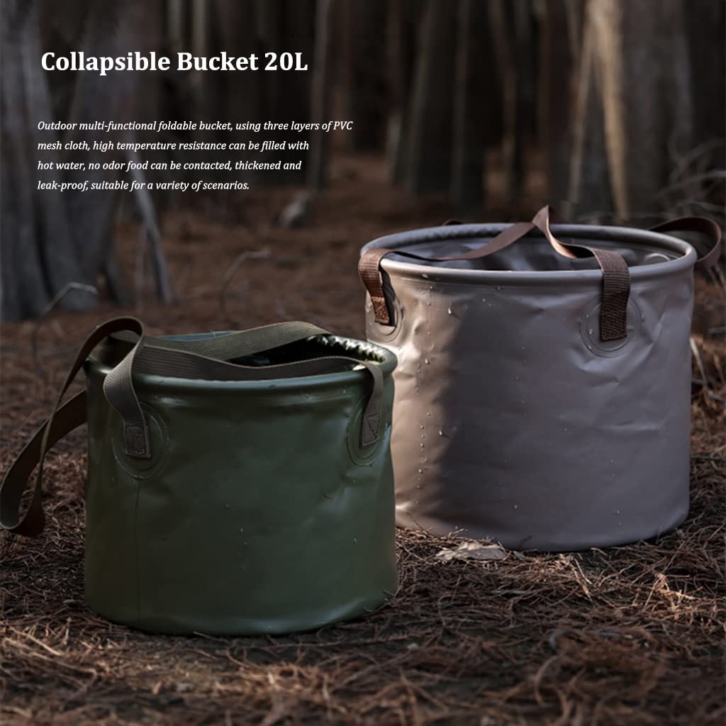 Seau à Eau Pliable CYSJ - Sac Portable 15L, Conteneur Pliable Pour Camping, Neuf