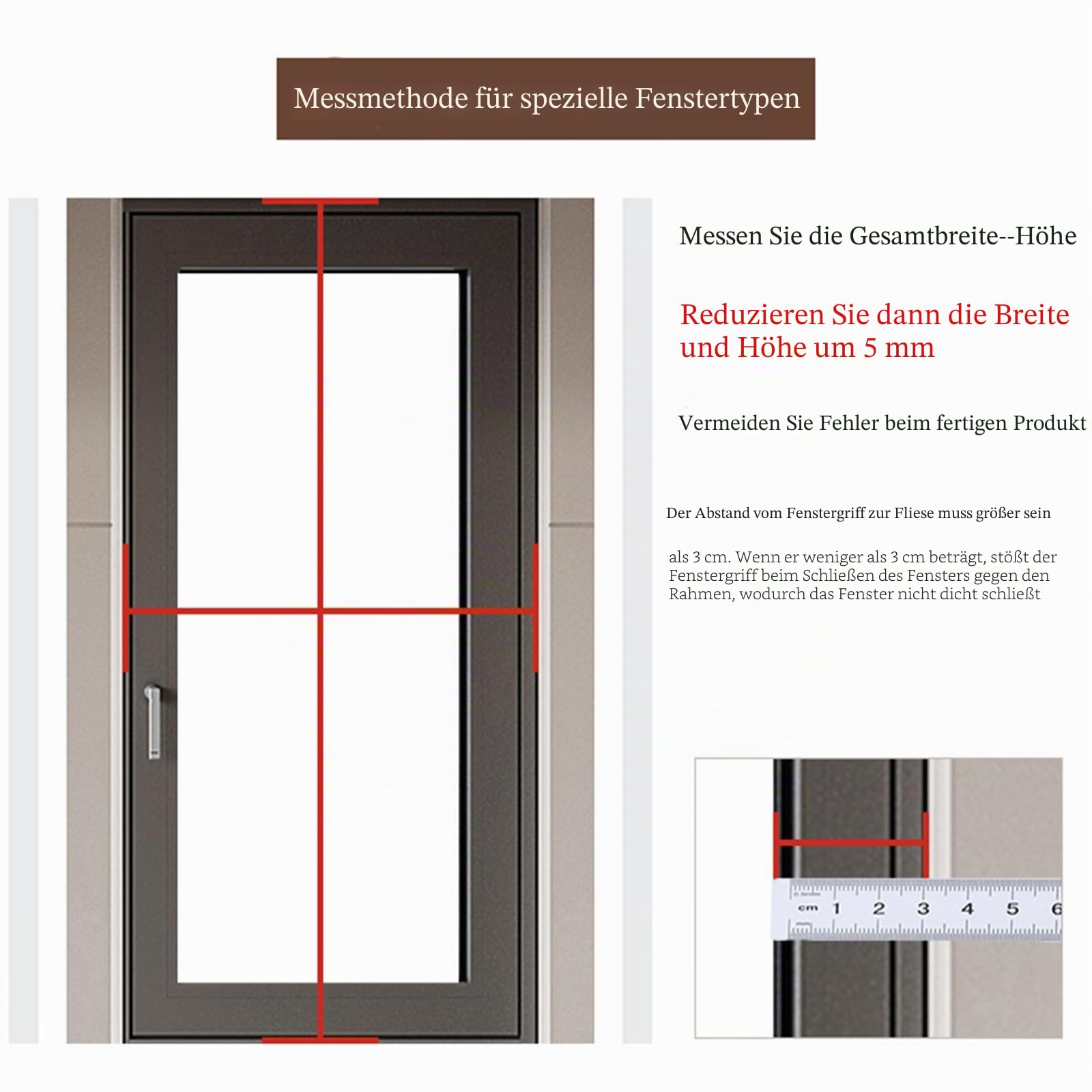 Fliegengitter Rollo Fenster, Maßgefertigtes Mückenschutz Fenster mit Aluminium-Rahmen