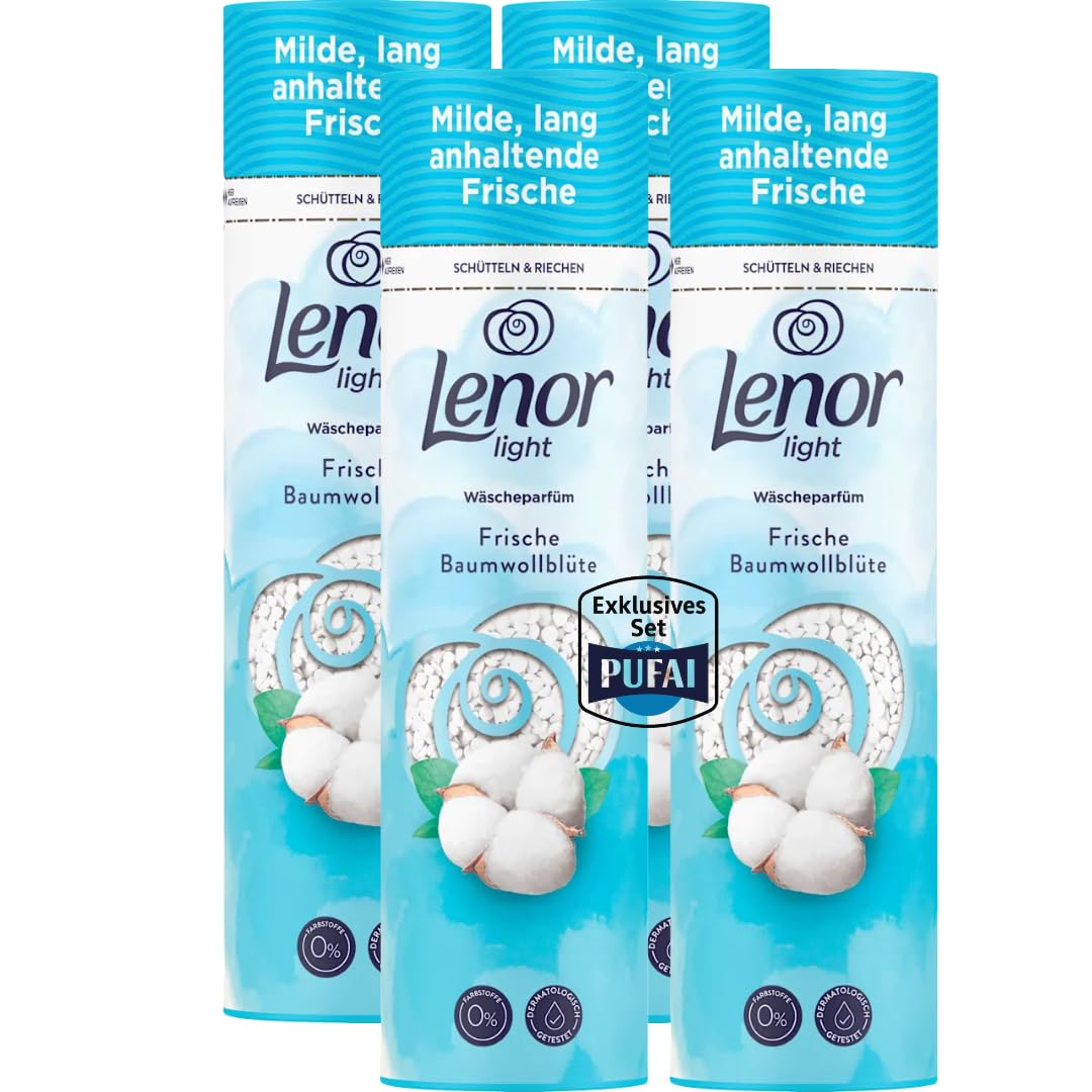 Wäscheparfüm Light – Frische Baumwollblüte – 275 g – 4er Pack – Für langanhaltende Frische & angenehmen Duft