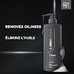 Dove Men+Care Oxygen Frais 2-in-1 Shampooing + Conditionneur pour supprimer l'huile et le résidu de charge d'oxygène avec caféine, 530 ML(Boîte de 2)