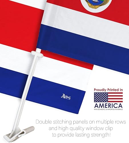Miniatura 2 de Bandera de coche de Costa Rica de la Copa del Mundo 2022 para Carros de Costa Rica, decoración de automóvil, pequeño cartel para ventana, accesorios