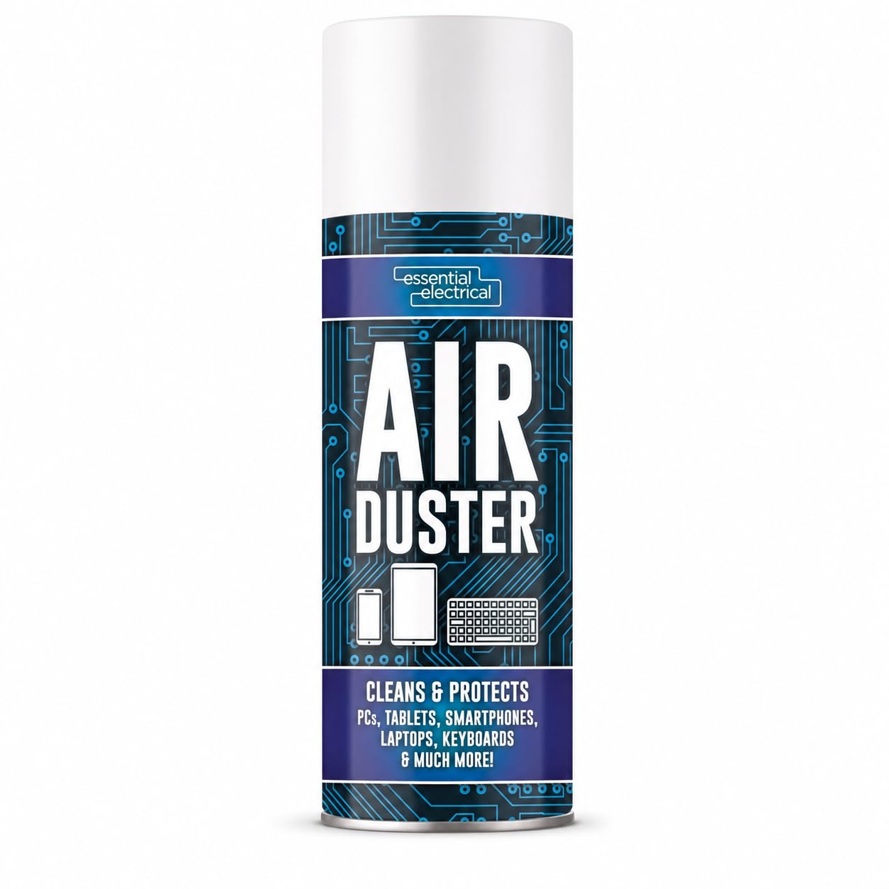 Air Duster Compressed Gas Can 400ml for Laptop, PC, Printer & Keyboard Cleaning β Quick Evaporating, Sanitizes & Protects Electronics (Cleaning Can 400ml)