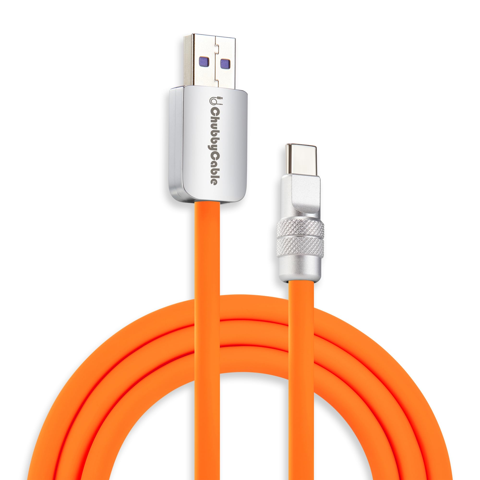 chubbycable Chubby 2.0 USB C 120W Fast Charging Cable Silicone Soft Durable USB C Cable Extra Thick Charger Cord Compatible with iPhone 17-15 Series