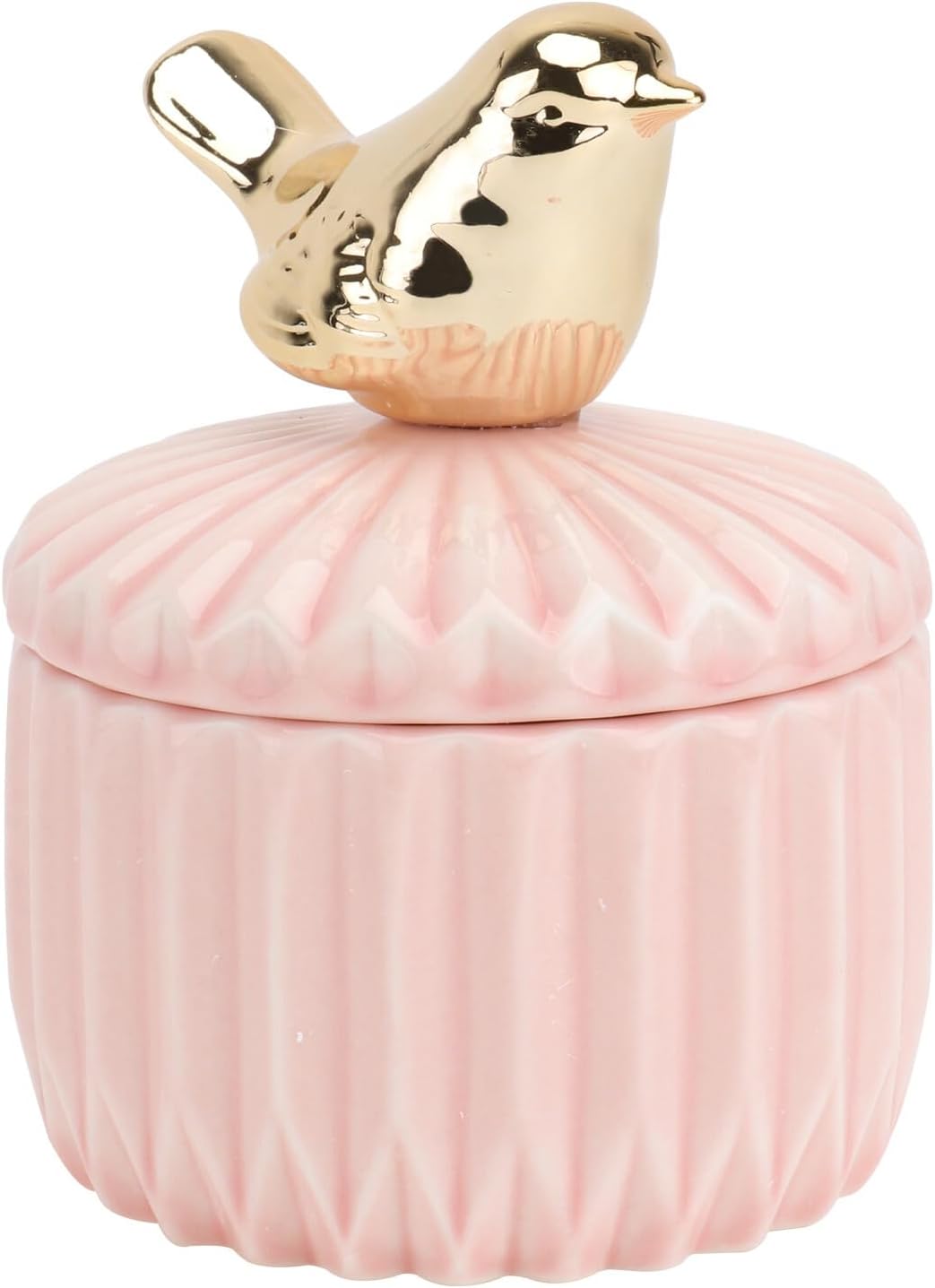 iplusmile Ceramic Jewelry Storage Box Nordic Style Creative Pink Jewelry Case Wedding Candy Container Home Decor for Dressing Table