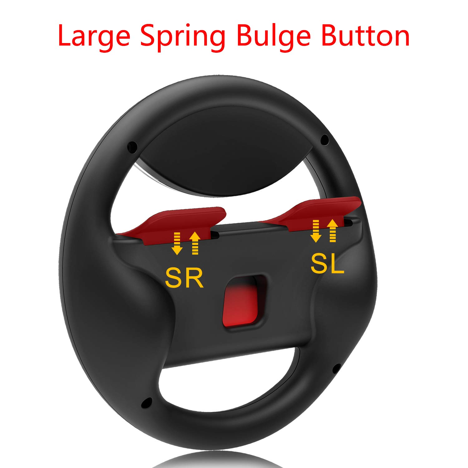 COODIO Switch JoyCon Wheel and Grip, Switch Racing Wheel, JoyCon Hand