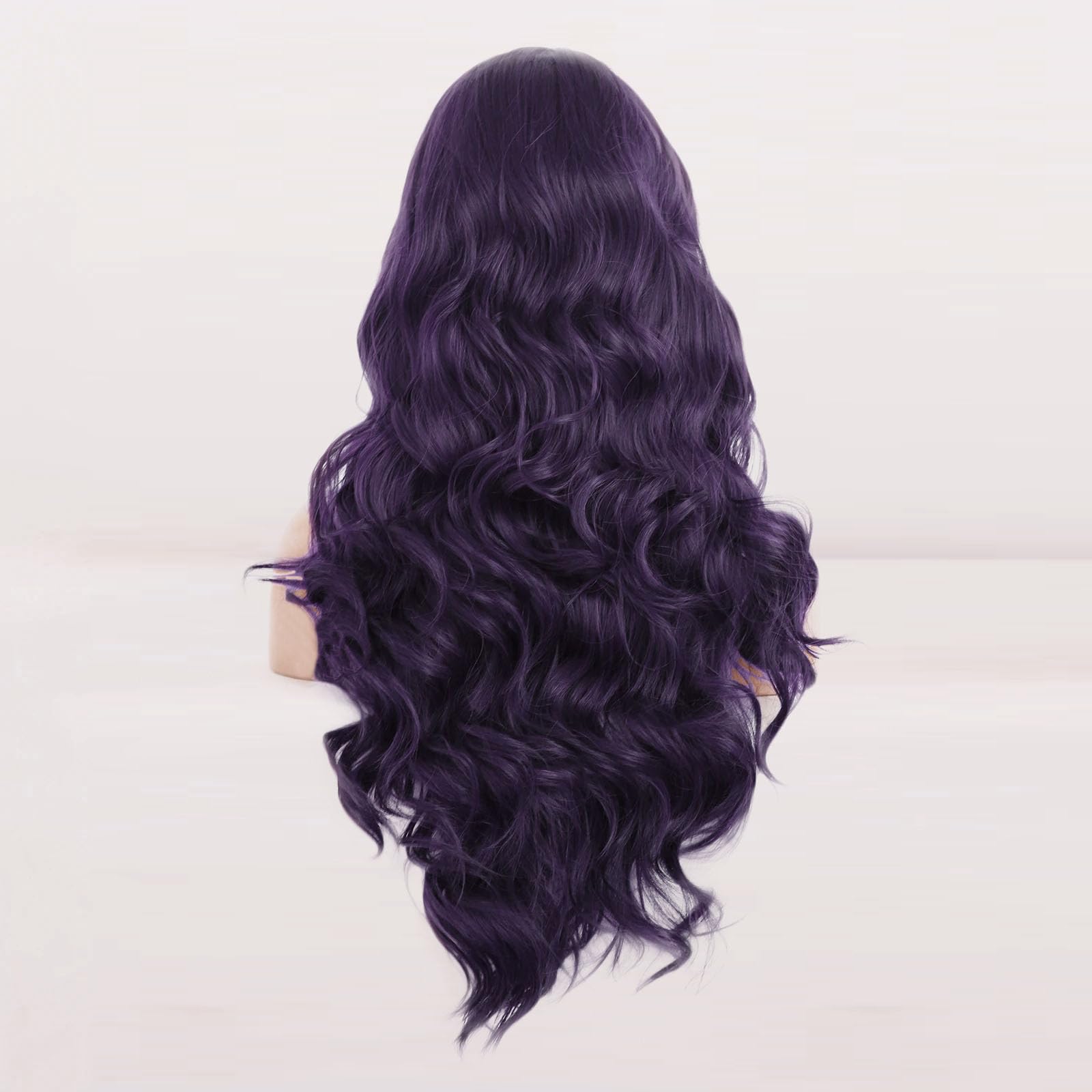 RONGDUOYI Neon Green Wigs for Women Free Part Synthetic Lace Front Wig Ombre Color Black and Green Wigs Glueless Natural Hairline Daily Use Cosplay Wig