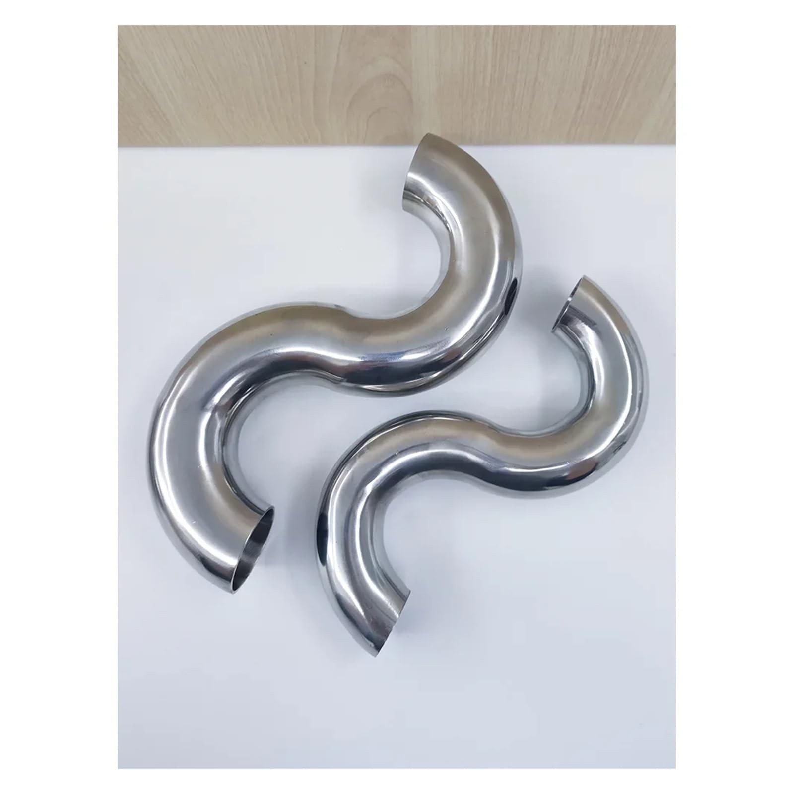 Soldadura a tope de 45mm OD, accesorio de tubería de acero inoxidable 304, resistente al olor en forma de S, 1 ud.