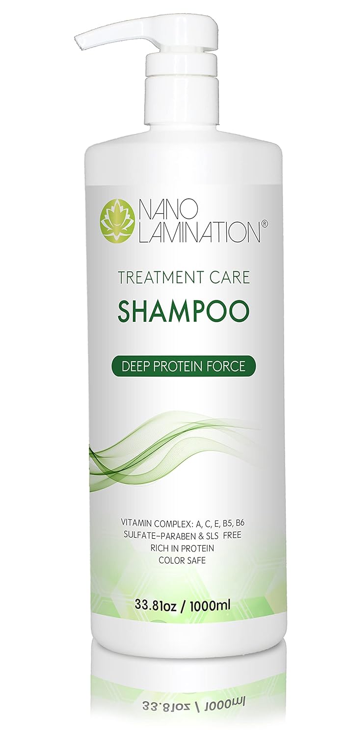 Keratin Hair Treatment Care Shampoo 33.81 Oz – Hair Shampoo with No Sulfates or Parabens – Collagen Shampoo for Treated, Dry, Damaged Hair – All Hair Types