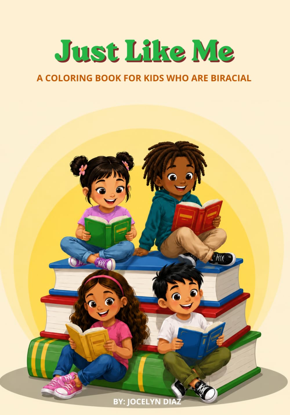 Just Like Me Coloring Book:: A Coloring Book for Kids Who Are Biracial