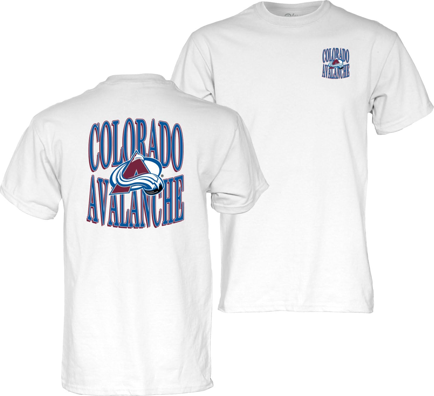 Blue 84 NHL Officially Licensed T-Shirt Front/Back White