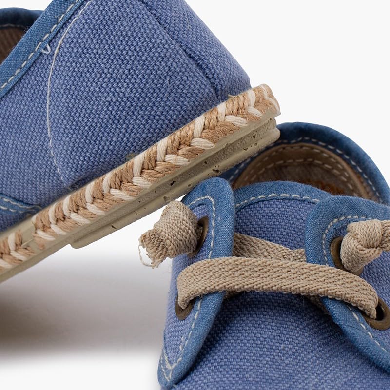 Scarpe Blucher Pisamonas - Chiusura A Strappo, Suola In Corda, Tessile - Foto 4