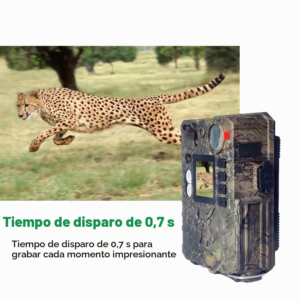 BolyGuard Trail Cam - Cámara de caza (33 MP, 2,7 K, visión nocturna, activada por movimiento, resistente al agua)