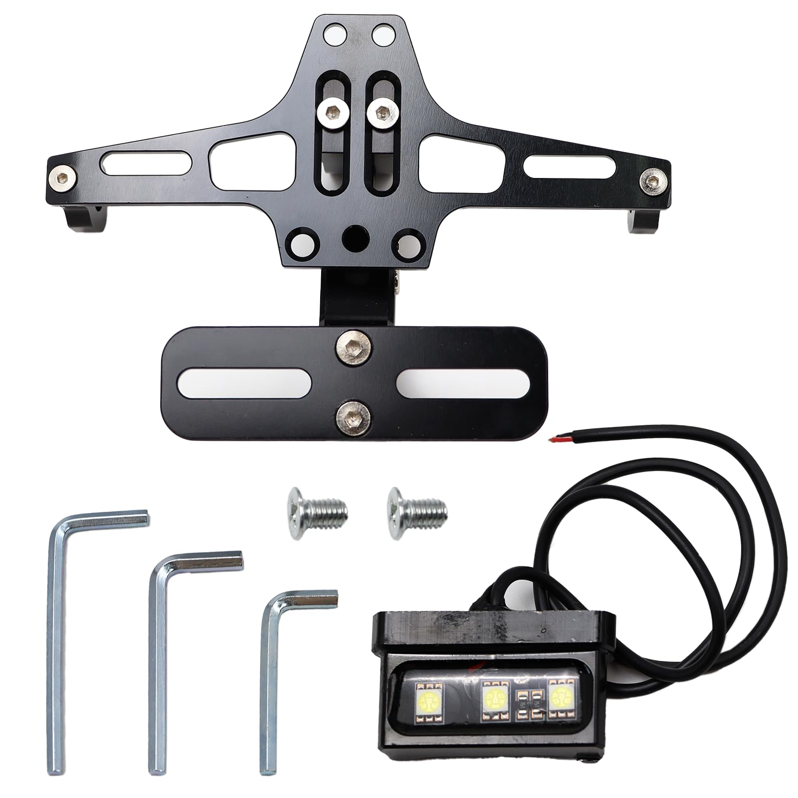 Soporte de matrícula de Motocicleta Con luz para MT 07 09 S1000RR R1200GS Z900 SV650 ZX6R ZX10R CBR 125R 150R 250R 300R Soporte de eliminación de Guardabarros