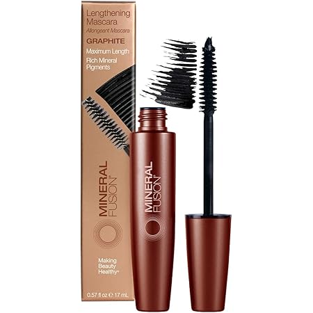 Mineral Fusion Lengthening Mascara, Graphite, 0.57 Fl Oz (Packaging May Vary)