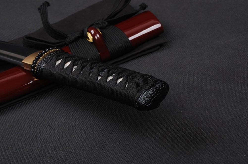 Full Tang Unokubitsukuri Carbon Steel Japanese Samurai Tanto Small Sword Short Katana