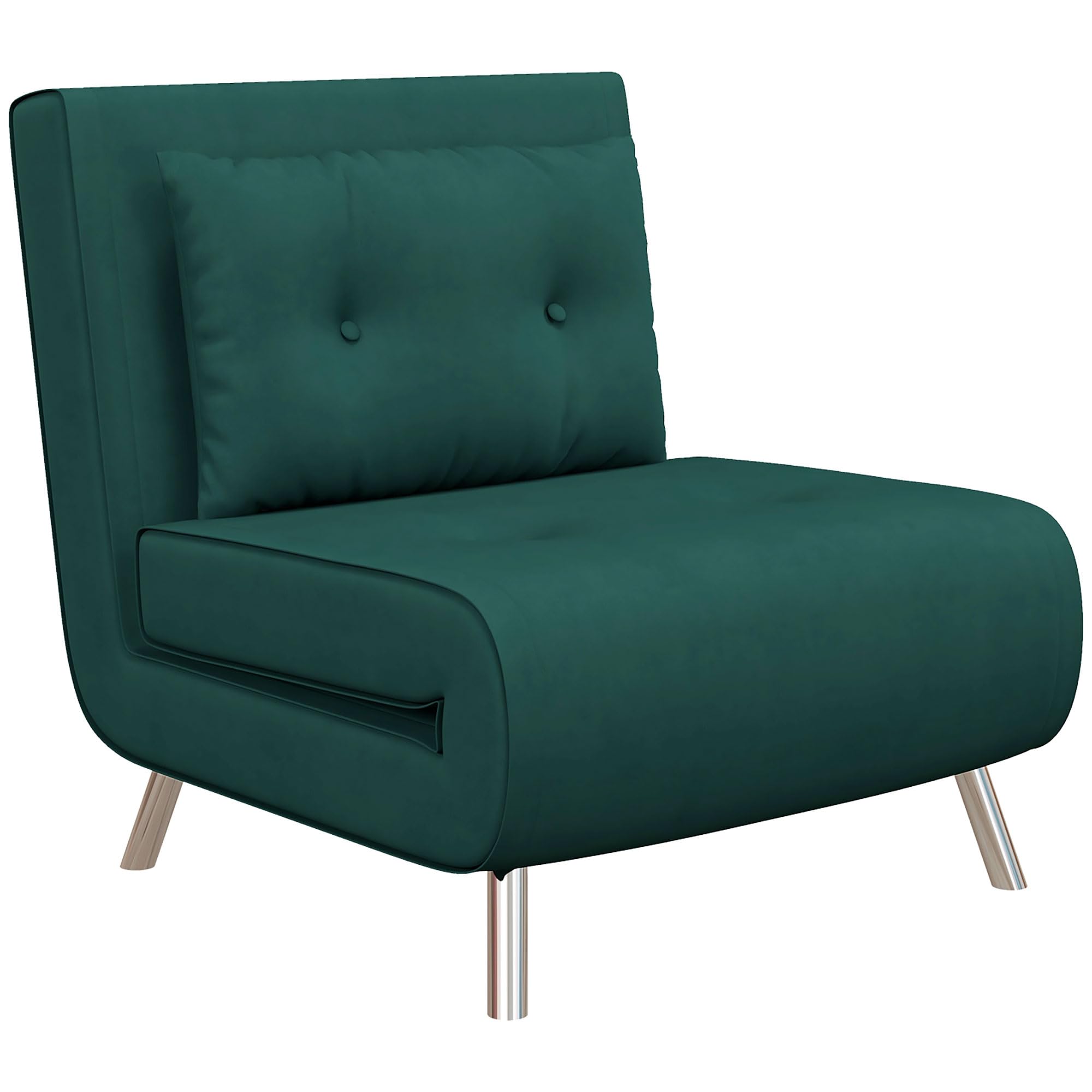 HOMCOM 3-in-1 Schlafsessel mit Bettfunktion, Dunkelgrün, 77 x 88 x 83 cm