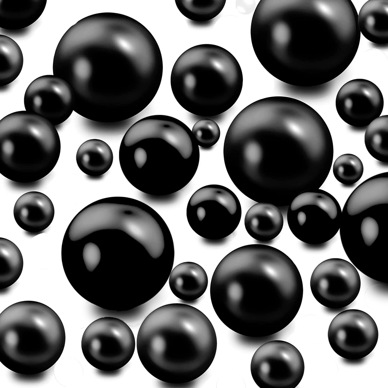 100Pieces Floating NO Hole Pearls Beads for Vases and 500 PCS for Floating,Floating Beads for Centerpiece,Home Decor,Party Table Wedding,Makeup Brush Beads