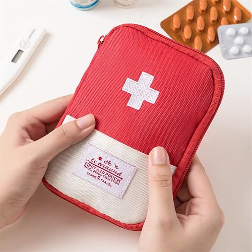 Miniatura 4 de Bolsa vacía de primeros auxilios, mini bolsa de primeros auxilios, bolsa médica de emergencia potable, organizador de almacenamiento de