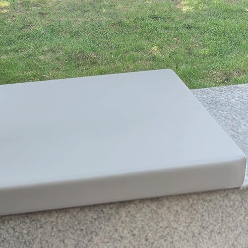 Miniatura 8 de BOMATY Cojín rectangular para asiento de muebles de interiores y exteriores, personalizado para columpio, piano, banco de comedor, suave almohadilla