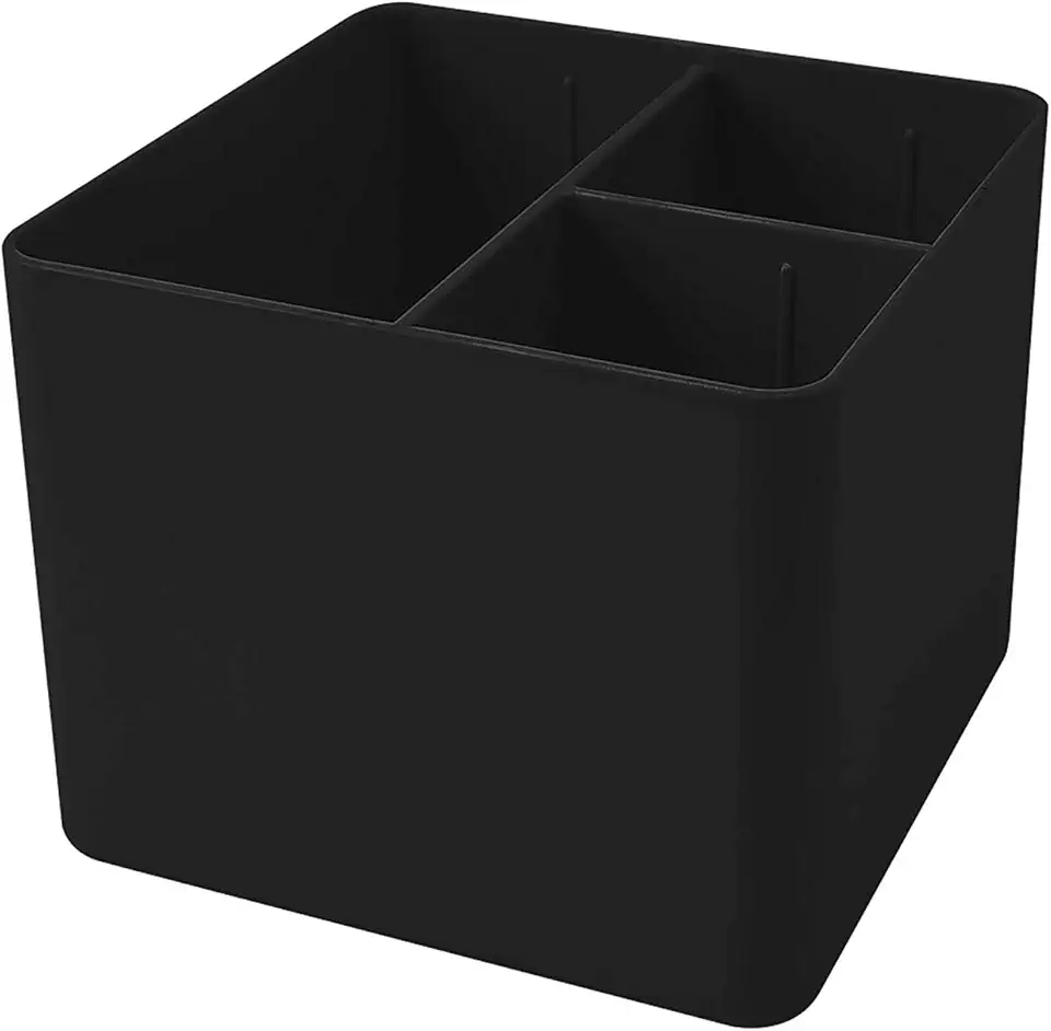 Porta Objetos com 3 Divisórias, Dello, 3020.P.0006, Preto