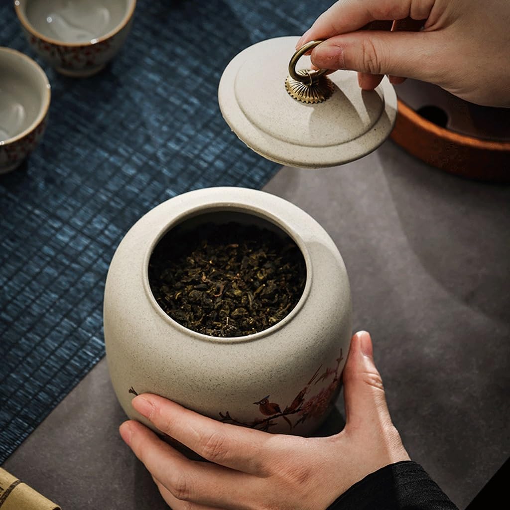 Puszka na herbatę ceramiczne puszki na herbatę suszone owoce zamknięte puszki kamionka czarna herbata zielona herbata opakowania puszki domowe pojemniki do przechowywania herbaty pojemnik na