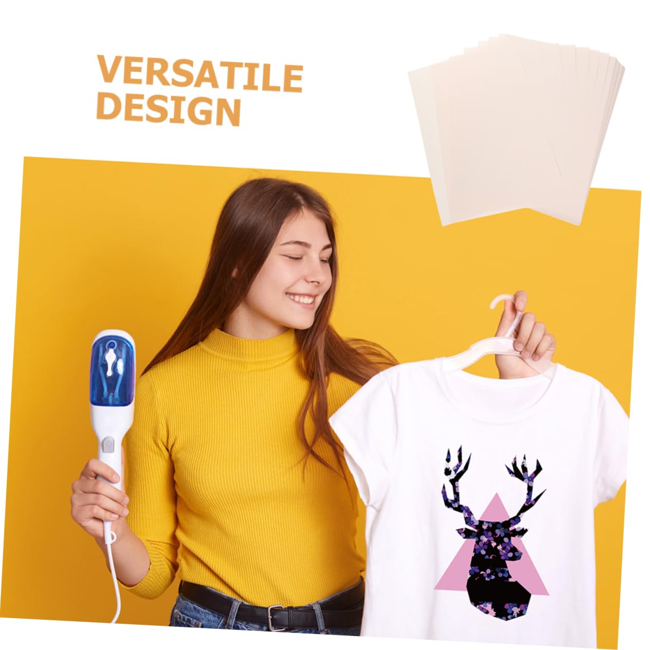 Happyyami 100blätter Sublimationspapier Für T-shirts Tassen Und Diy-projekte Schnelltrocknendes Transferpapier Für Helle Textilien Geeignet Für Keramische Und Metallische Oberflächen