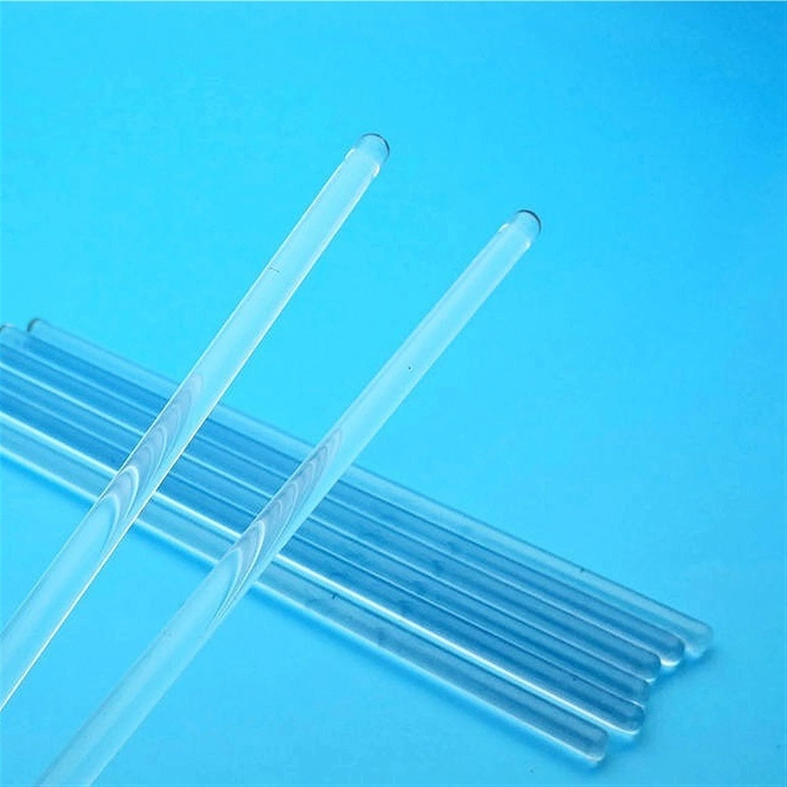 10 Stk Glasrührstäbe 0,24X12Zoll Rundkopf Laborstab