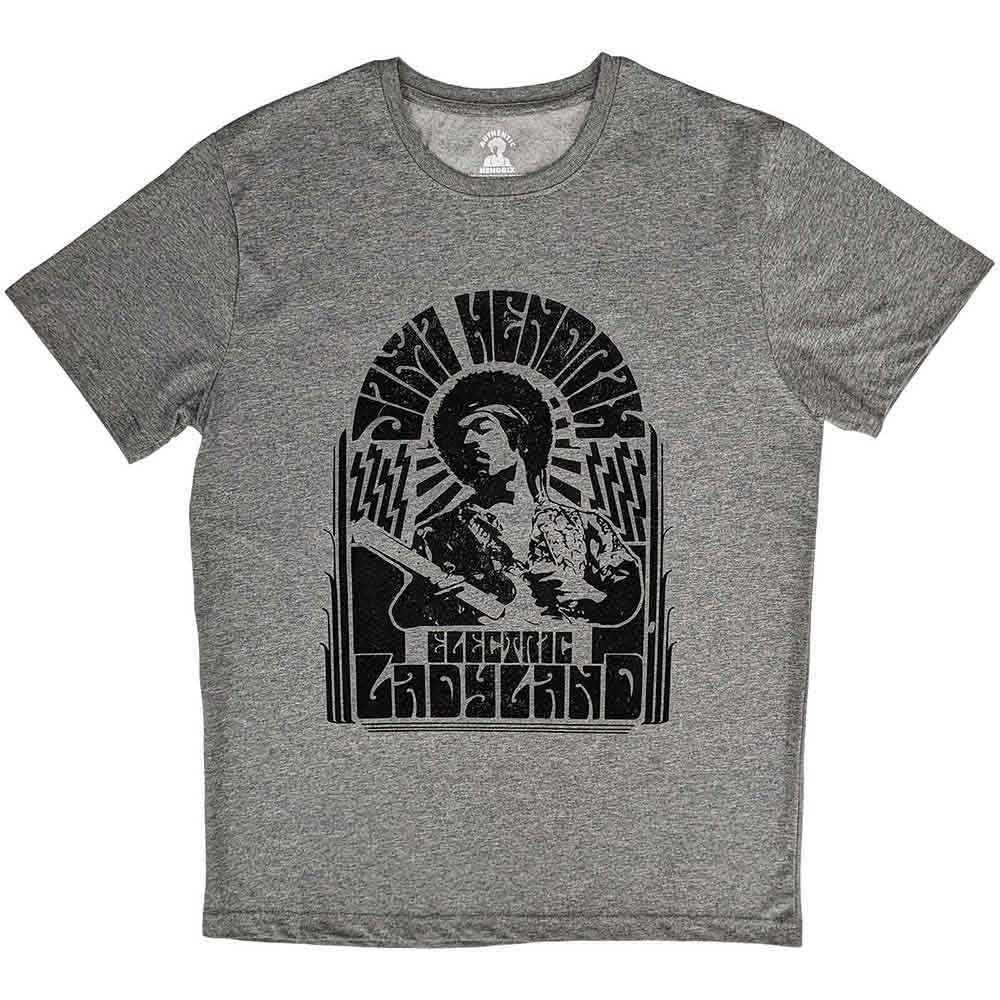 Jimi Hendrix T Shirt Electric Ladyland Mono Logo Official Unisex Grey M