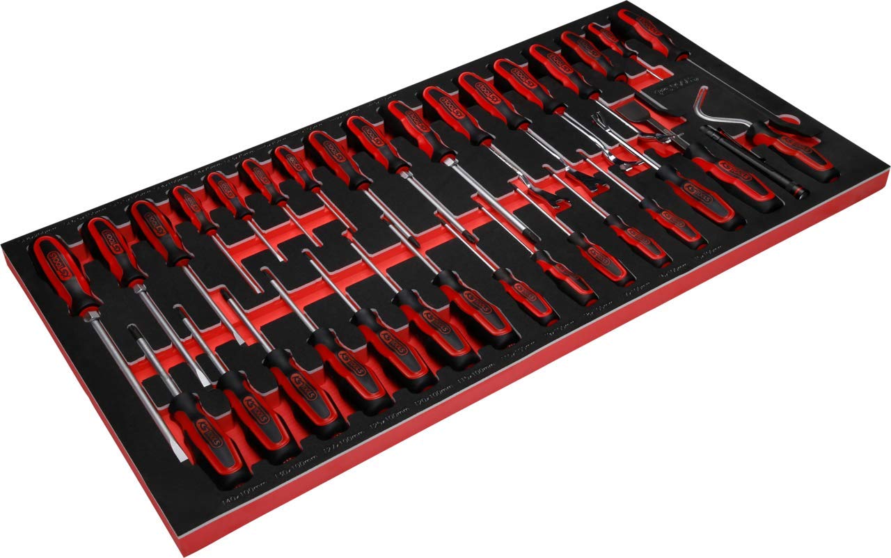 KS Tools 813.0033 SCS ERGOTORQUEplus Juego de destornilladores, 33 pzs, en sistema modular 1.1/3